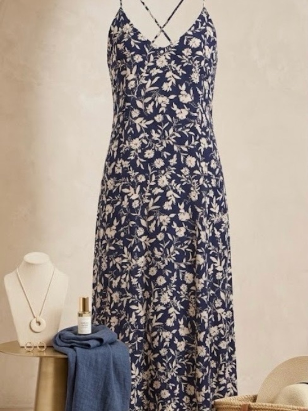 Maxi Dress with Crisscross Straps